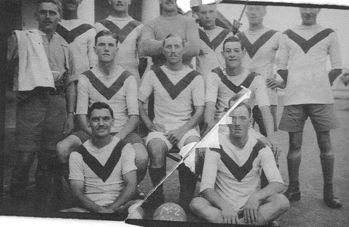 With towel Percy Pyle. Henry middle row right.