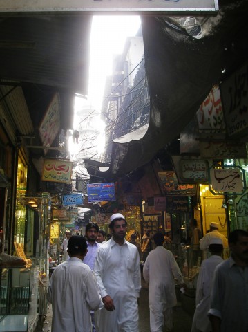 Peshawar bazaar.